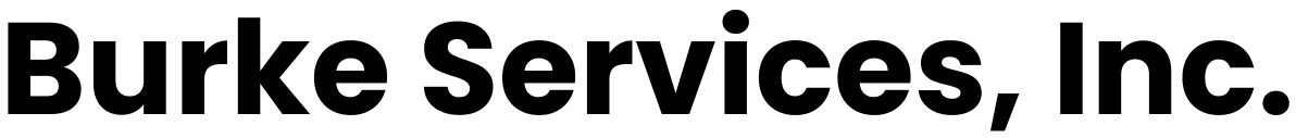 Your paragraph text copy Text logo reading "Burke Services, Inc." in black font on a white background.